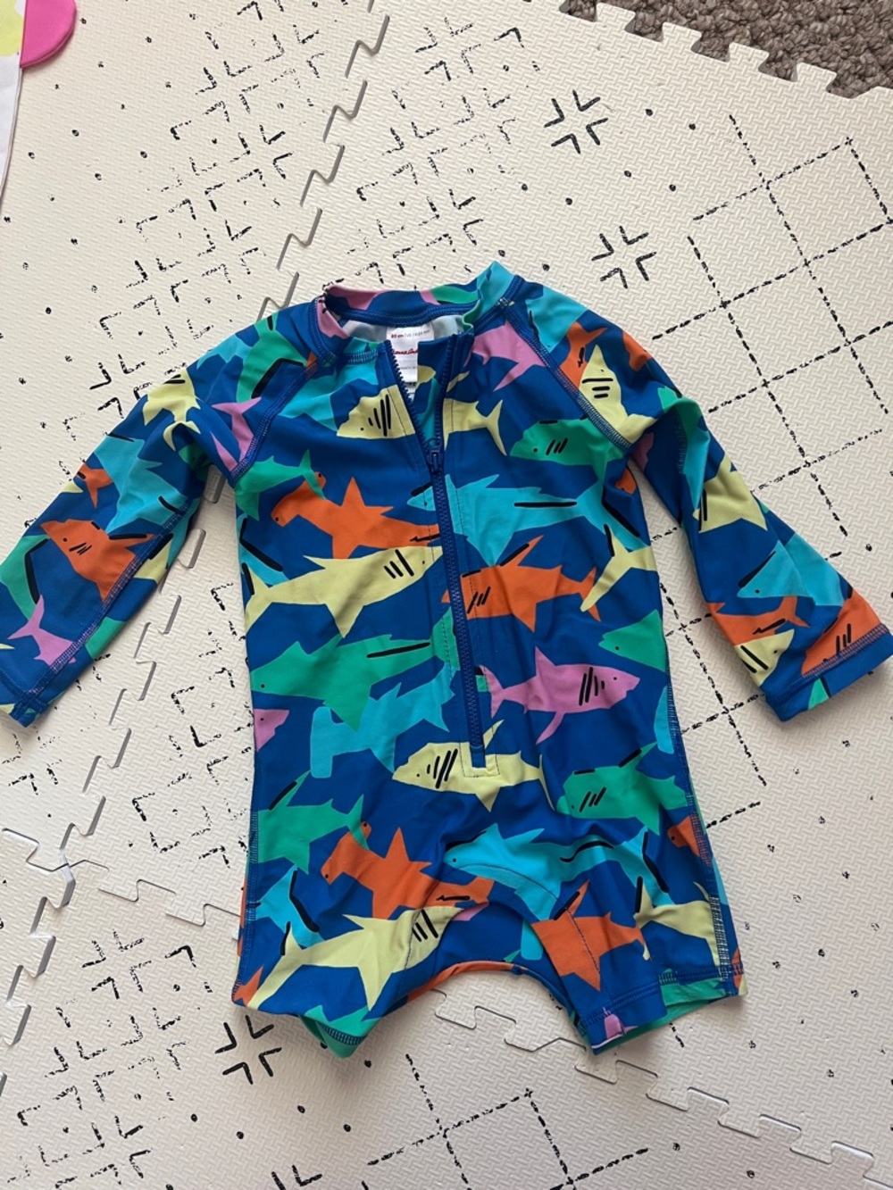 Hanna Anderson shark rash guard 18-24 month